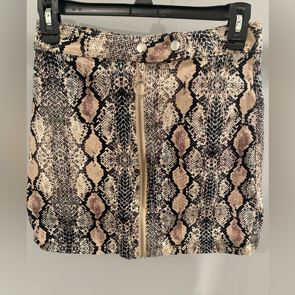 Altar'd State Snake Print Pencil Skirt - Black and Cream
